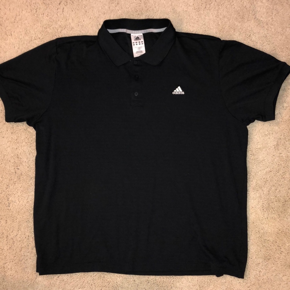 NWOT Men’s Adidas Polo shirt Black